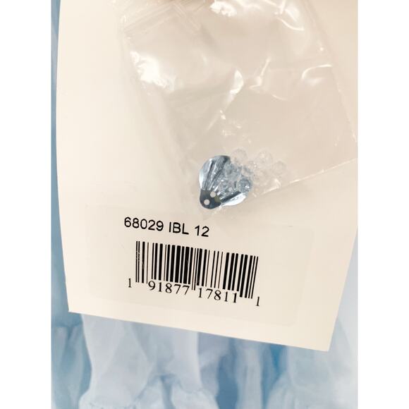 MAC DUGGAL Dress Size 12 Evening Gown Sequin NEW Light Blue Halter Neck High Low - Picture 9 of 10